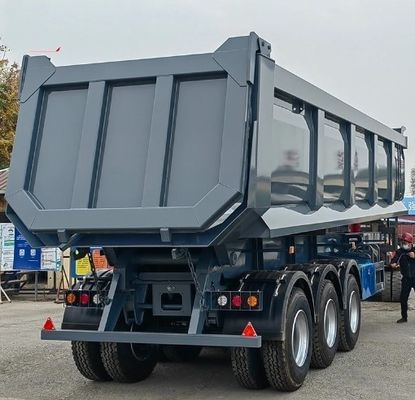 Truck Trailer 3/4 Axle 24-55CBM Rear Dump Semi Trailer Tipper with Advanced Technology