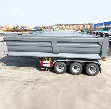 60Tons Rear Dump Trailer Durable and Safe Truck Trailer with Mechanical Suspension