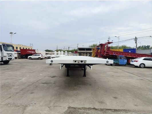 Customized Color 20ft 40ft 45ft Container Flatbed Trailer with High Load Capacity
