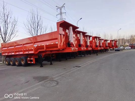 Q345B/T700 Steel Main Beam Semi-Trailer for Diversified Rear Dump Tipper Tipping
