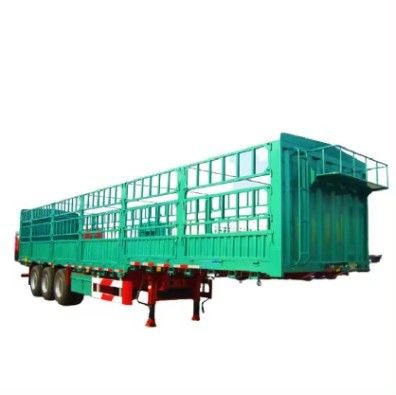 3 Axle 4 Axle Truck Trailer Multifunction Fence Stake Semi Trailer with Q345B Main Beam