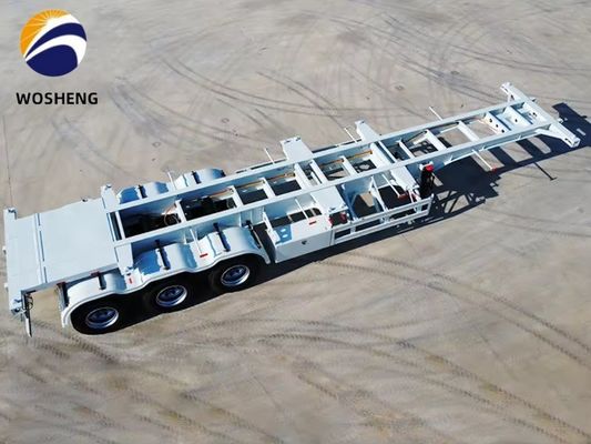 Wo Sheng 40 Feet Skeleton Semi Trailer with JOST King Pin and Steel Construction
