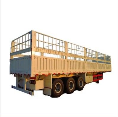 50 Tons Capacity Fence Semi Trailer with 3 Axles 7.5 Tons Tare Weight and 9.00-22.5 Rim