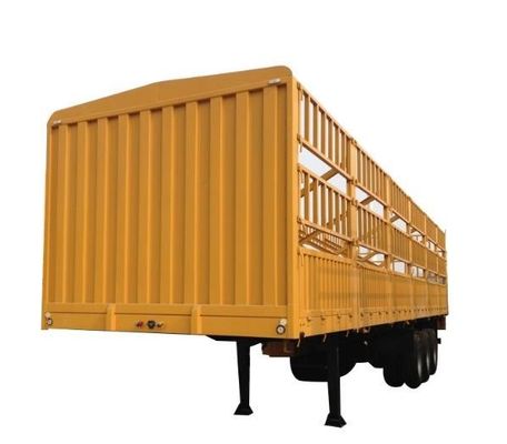 50 Tons Capacity Fence Semi Trailer with 3 Axles 7.5 Tons Tare Weight and 9.00-22.5 Rim