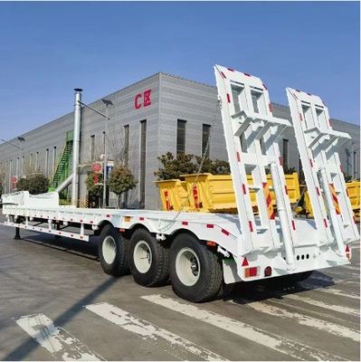 20 Years Professional Exporting Low Deck Semi-Trailer with and 3 4 5 Axles at Lower