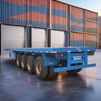 Transport Solution Direct 3-4 Axle Flatbed Semi-Trailer with 50000kg Max Payload