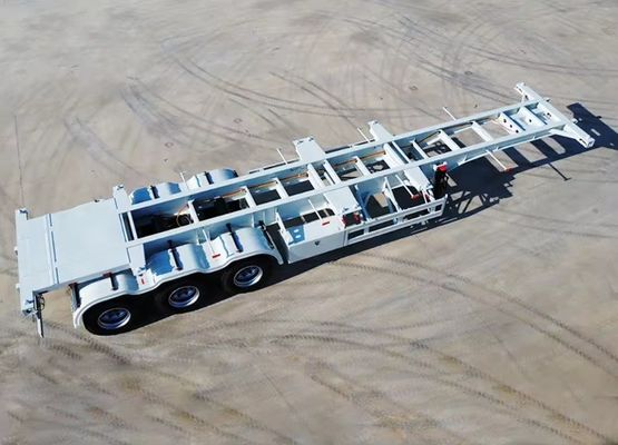 Max Capacity 50T Skeleton Semi-Trailer Professional Transport Truck Container Trailer