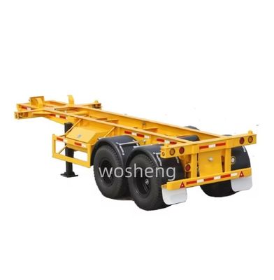 Wosheng Best 2 Axle 20FT 40FT Container Skeleton Semi Trailer for Container Transport