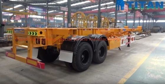 Wosheng Best 2 Axle 20FT 40FT Container Skeleton Semi Trailer for Container Transport