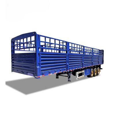 Customer's Request 3 Axle Semi Trailer High Fence Trailer for Bulk Cargo Transport