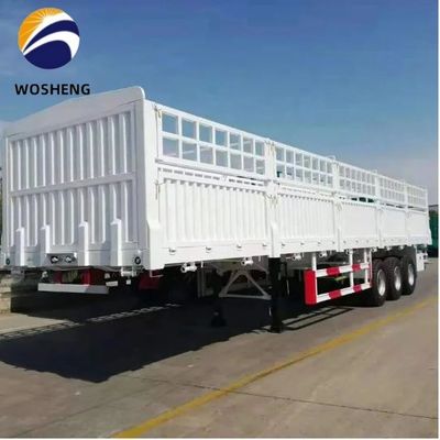 3 Axle 40T Cargo Fence Semi Trailer in Shandong with T30/30 Spring Brake Chamber