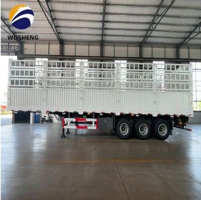 3 Axle 40T Cargo Fence Semi Trailer in Shandong with T30/30 Spring Brake Chamber