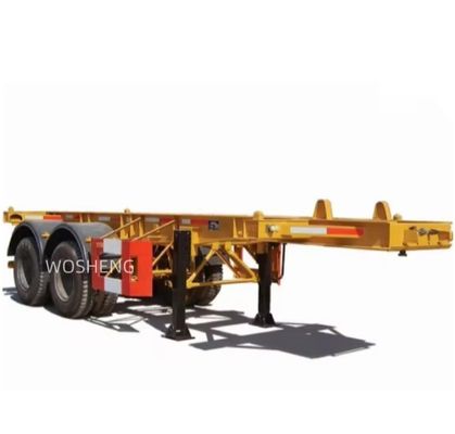 Steel Skeleton Semi Trailer for 20FT 40FT 45FT Container Transportation from Wosheng