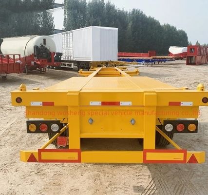 Steel Skeleton Semi Trailer for 20FT 40FT 45FT Container Transportation from Wosheng