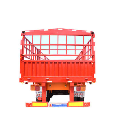 s Steel 3-Axis Heavy Transport Cargo Semi-Trailer with Leaf Spring and 13/16 Ton Axle