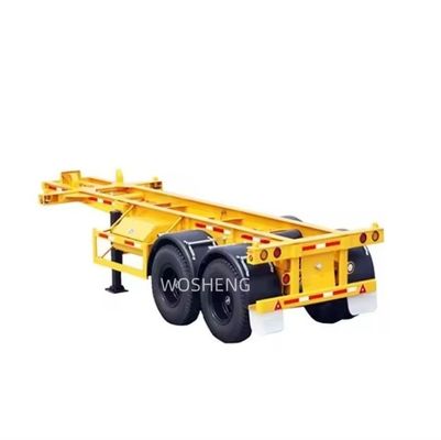 Wosheng 2 Axle Container Skeleton Semi Truck Trailer for and Affordable Transportation