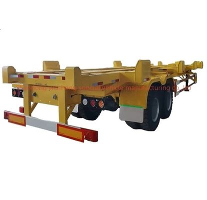 2/3 Axle Skeleton Semi Truck Trailer for 20FT 40FT Containers Heavy Duty Landing Gear