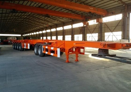 2/3 Axle Skeleton Semi Truck Trailer for 20FT 40FT Containers Heavy Duty Landing Gear