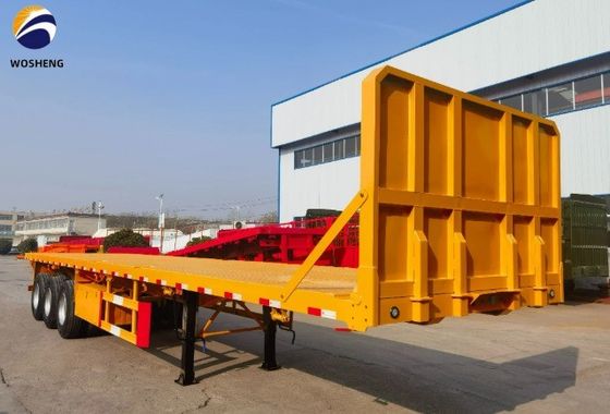 Truck Trailer 40ft Flatbed Container Semi Trailer with Q345B Main Beam Customized