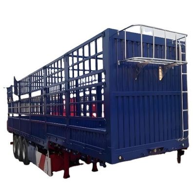 12400x2500x3650mm 60T/80T 3 Axles Fence Semi Trailer Suitable for Goods and Livestock
