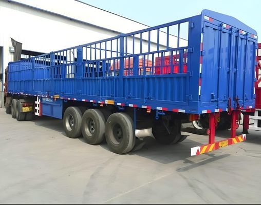 12400x2500x3650mm 60T/80T 3 Axles Fence Semi Trailer Suitable for Goods and Livestock