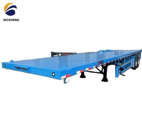 3 Axle Flatbed Semi-Trailer with Leaf Spring 90 w mm*13/16 thickness mm*10 layer