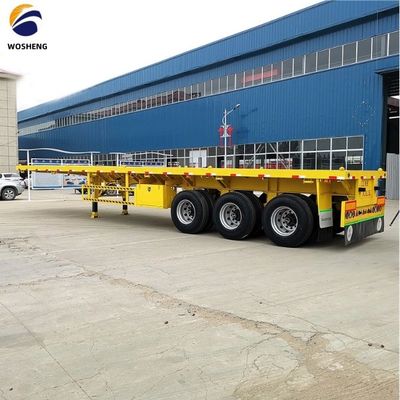 3 Axle Flatbed Semi-Trailer with Leaf Spring 90 w mm*13/16 thickness mm*10 layer