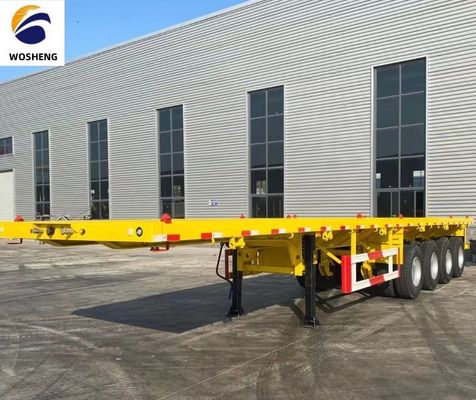 3 Axle Flatbed Semi-Trailer with Leaf Spring 90 w mm*13/16 thickness mm*10 layer