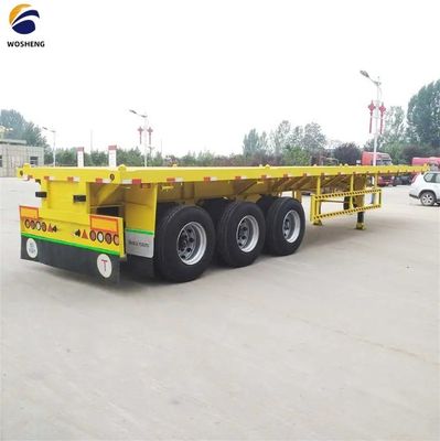 3 Axle Flatbed Semi-Trailer with Leaf Spring 90 w mm*13/16 thickness mm*10 layer