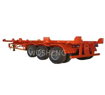 Sturdy Steel Skeleton Semi Trailer for 20FT 40FT Container Chassis Transportation