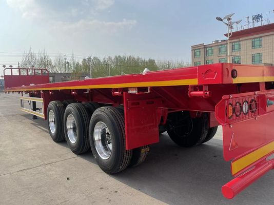 Professional Customized Color 20-80tons 3 axles 40FT container flatbed Semi Trailer