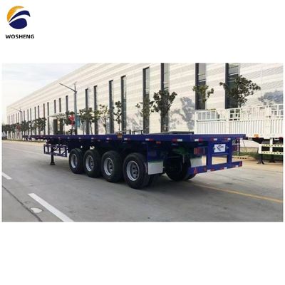 s Custom Flatbed Semi Trailer with High Payload Capacity and Dual Line Braking System