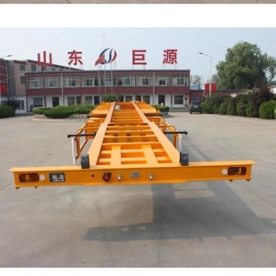 Wosheng Customized Color 2 3 4 Axles Truck Skeleton Semi Trailer for Container Loading