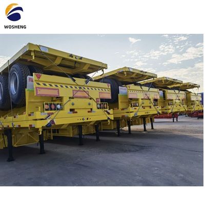 s Custom Flatbed Semi Trailer with High Payload Capacity and Dual Line Braking System