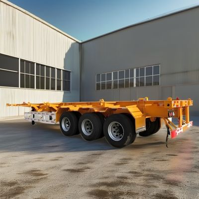20-40 Ft Skeletal Container Chassis Semi Trailer with 13Ton Axle and Customized Design