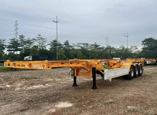 20-40 Ft Skeletal Container Chassis Semi Trailer with 13Ton Axle and Customized Design
