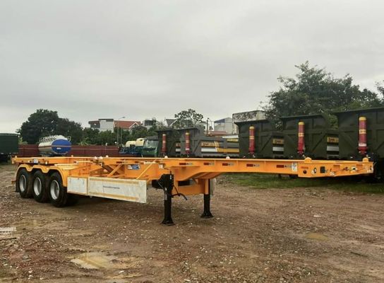 20-40 Ft Skeletal Container Chassis Semi Trailer with 13Ton Axle and Customized Design