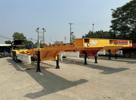 20-40 Ft Skeletal Container Chassis Semi Trailer with 13Ton Axle and Customized Design