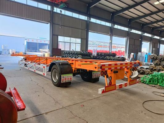 20-40 Ft Skeletal Container Chassis Semi Trailer with 13Ton Axle and Customized Design
