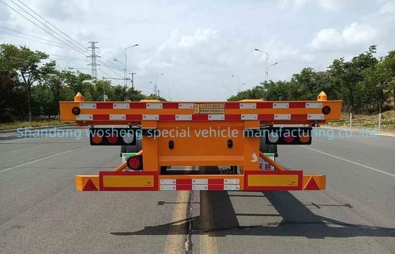 20-40 Ft Skeletal Container Chassis Semi Trailer with 13Ton Axle and Customized Design