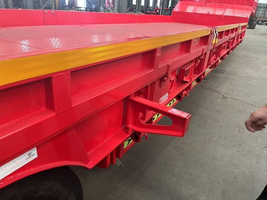 Truck Trailer of Heavy Duty 30-100tons 3/4/5 Axle Low Bed Semi Trailer Lowbed Low Boy