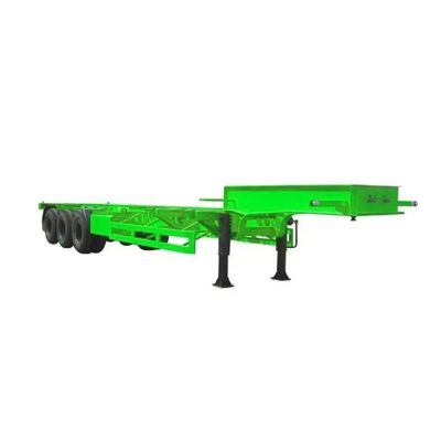 13Ton Axle Container Skeleton Chassis Semi Trailer With Twist Locks for Easy Loading