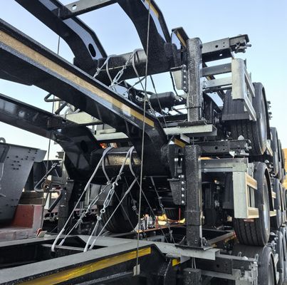 13Ton Axle Container Skeleton Chassis Semi Trailer With Twist Locks for Easy Loading
