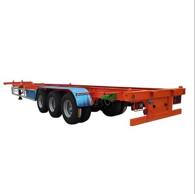 Customization Painting 50 T Payload Skeleton Trailer for Container Truck Semi Trailer