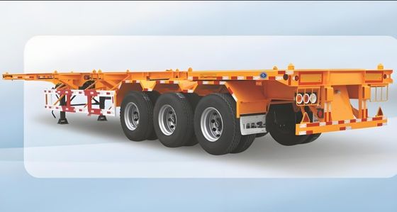 Customization Painting 50 T Payload Skeleton Trailer for Container Truck Semi Trailer