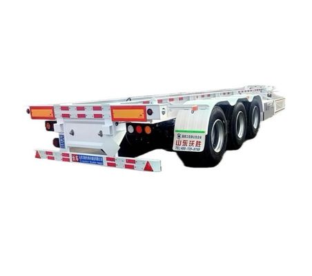 Max Payload 50 ton 2/3 Axles 20FT 40FT 45FT 53FT Container Skeleton Truck Semi Trailer