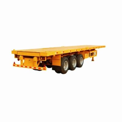 3 Axles 60-80ton 20-45FT Flatbed Container Semi Trailer with and Max Payload 50000kg