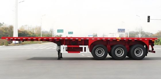 3 Axles 20-40ft Container Transport Skeleton Semi Trailer with Dual Line Braking System