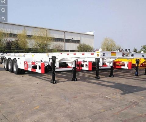 Container Usage and Transport Skeleton Semi Trailer with Dual Line Braking System