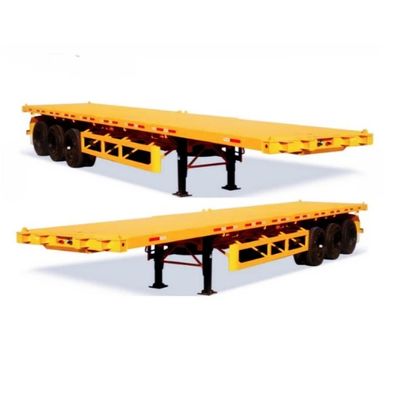 Flatbed Container Semi Trailer 40FT 45FT 48FT Rim 9.00-22.5 optional 12400*2610*1550mm